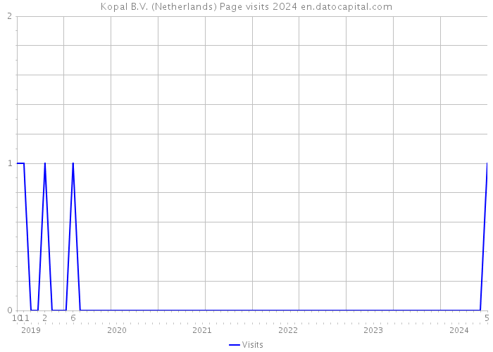 Kopal B.V. (Netherlands) Page visits 2024 