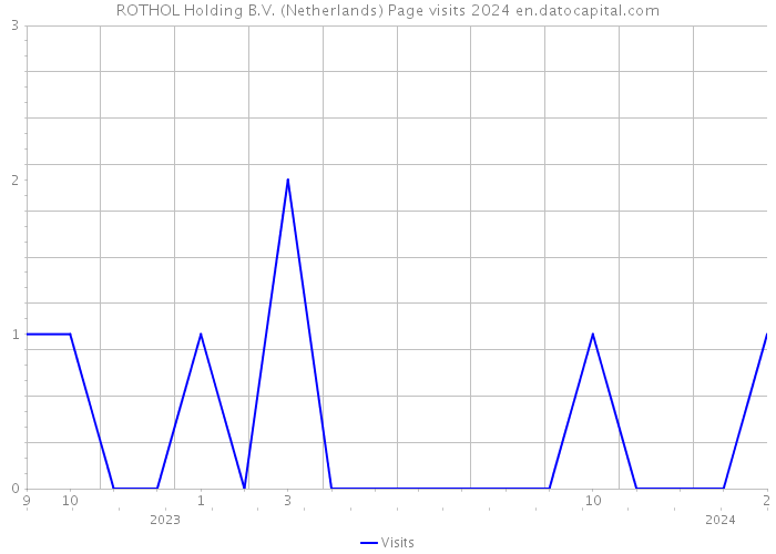ROTHOL Holding B.V. (Netherlands) Page visits 2024 
