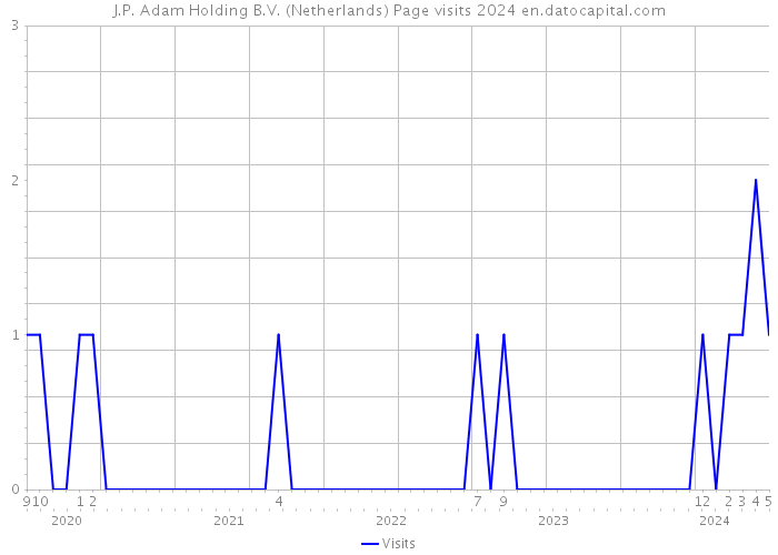J.P. Adam Holding B.V. (Netherlands) Page visits 2024 