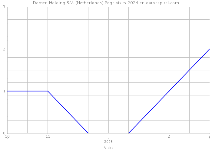 Domen Holding B.V. (Netherlands) Page visits 2024 