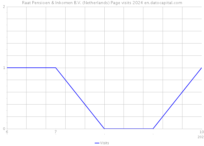 Raat Pensioen & Inkomen B.V. (Netherlands) Page visits 2024 