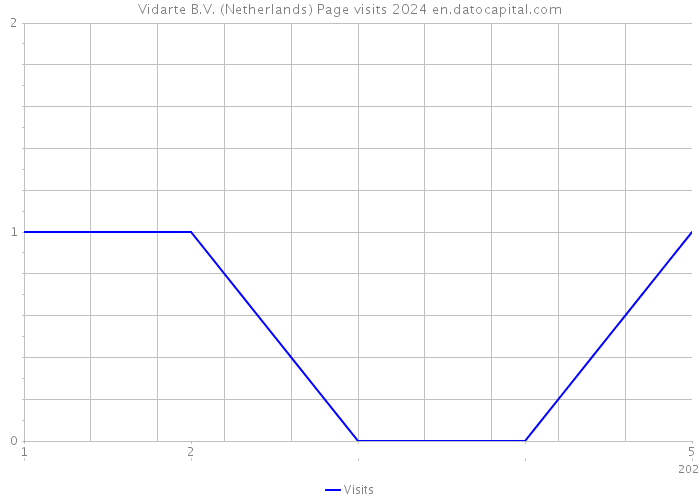 Vidarte B.V. (Netherlands) Page visits 2024 