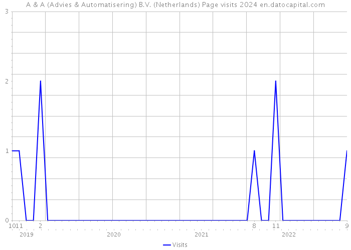 A & A (Advies & Automatisering) B.V. (Netherlands) Page visits 2024 
