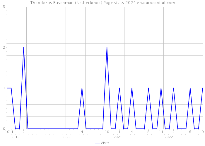 Theodorus Buschman (Netherlands) Page visits 2024 