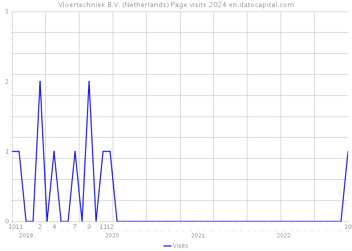 Vloertechniek B.V. (Netherlands) Page visits 2024 