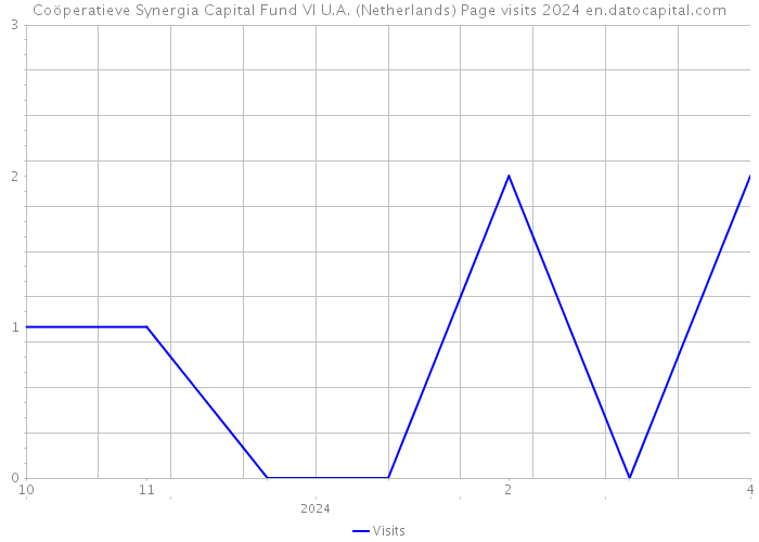 Coöperatieve Synergia Capital Fund VI U.A. (Netherlands) Page visits 2024 