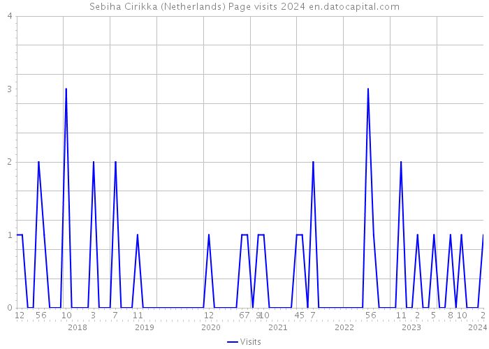 Sebiha Cirikka (Netherlands) Page visits 2024 