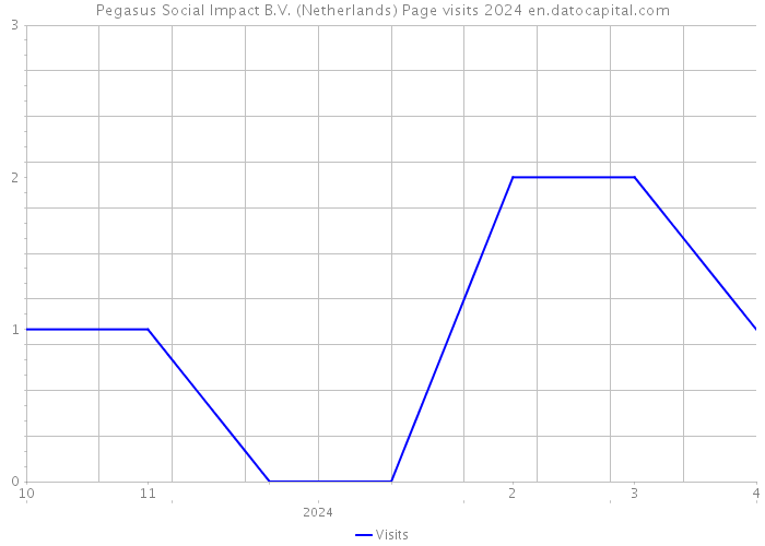 Pegasus Social Impact B.V. (Netherlands) Page visits 2024 