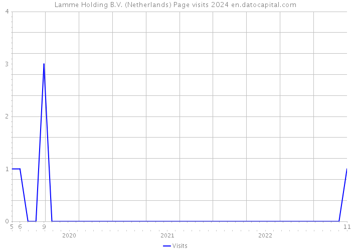 Lamme Holding B.V. (Netherlands) Page visits 2024 