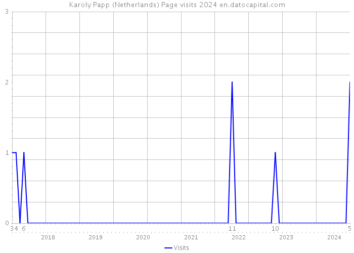 Karoly Papp (Netherlands) Page visits 2024 