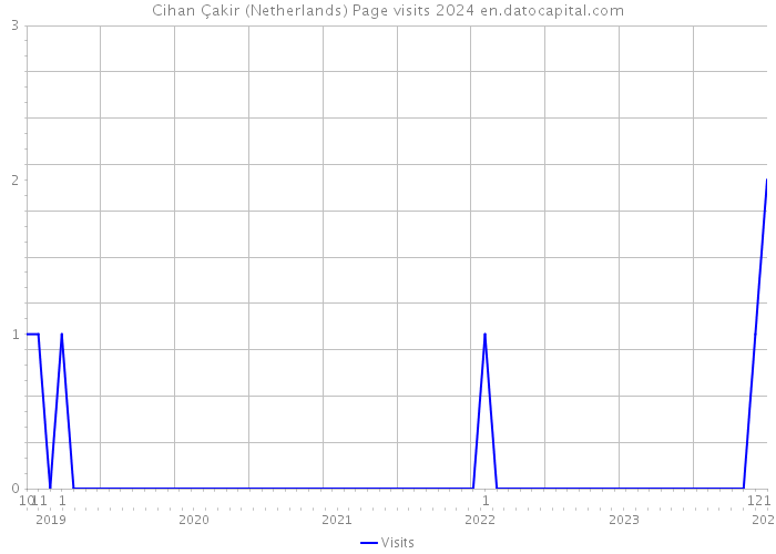 Cihan Çakir (Netherlands) Page visits 2024 