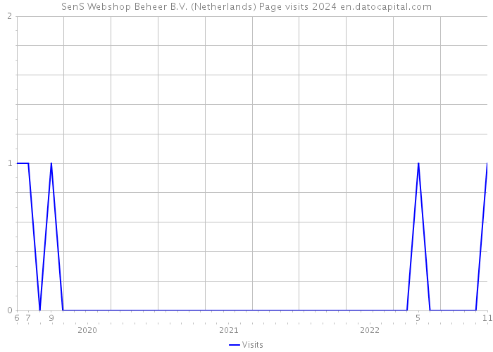 SenS Webshop Beheer B.V. (Netherlands) Page visits 2024 