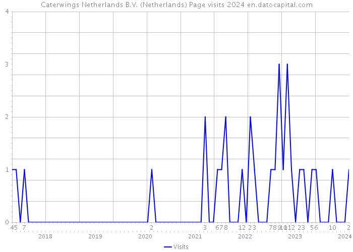 Caterwings Netherlands B.V. (Netherlands) Page visits 2024 
