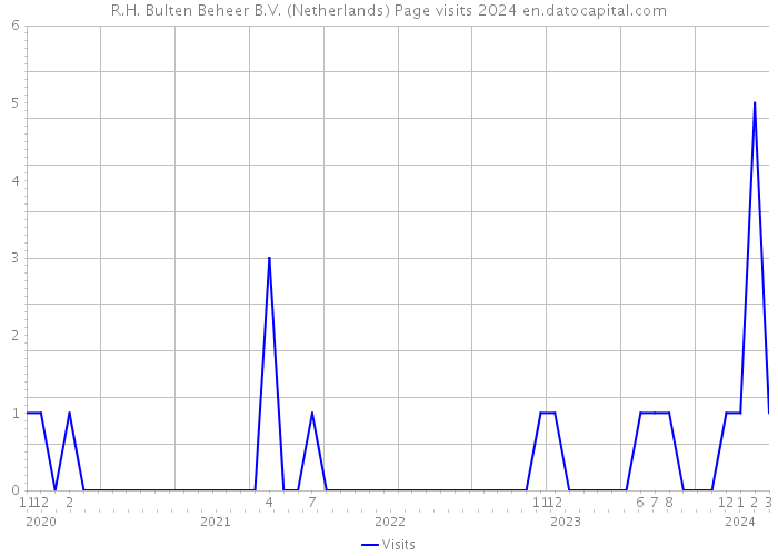 R.H. Bulten Beheer B.V. (Netherlands) Page visits 2024 