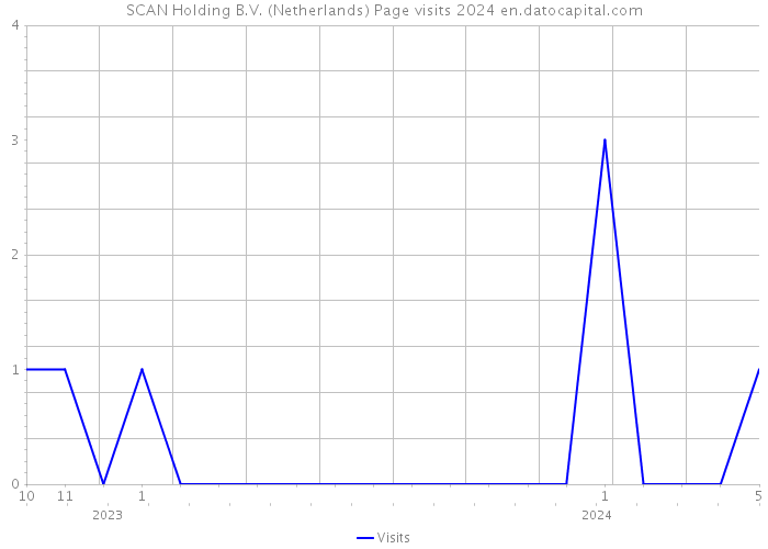 SCAN Holding B.V. (Netherlands) Page visits 2024 