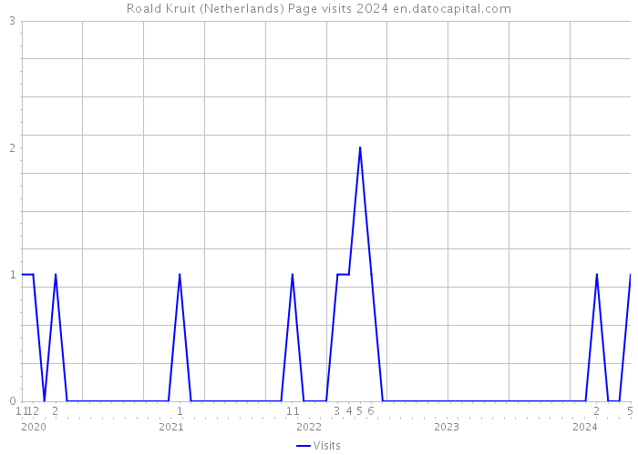 Roald Kruit (Netherlands) Page visits 2024 