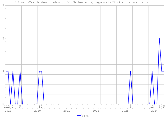 R.D. van Weerdenburg Holding B.V. (Netherlands) Page visits 2024 