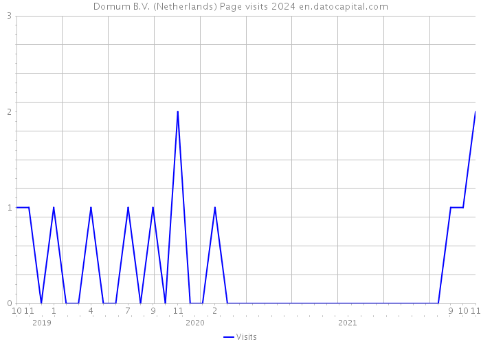Domum B.V. (Netherlands) Page visits 2024 