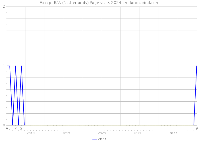 Except B.V. (Netherlands) Page visits 2024 