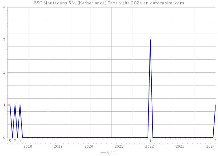 BSC Montagens B.V. (Netherlands) Page visits 2024 