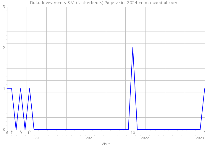 Duku Investments B.V. (Netherlands) Page visits 2024 