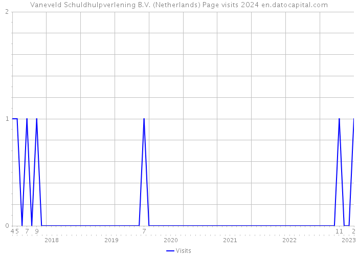 Vaneveld Schuldhulpverlening B.V. (Netherlands) Page visits 2024 