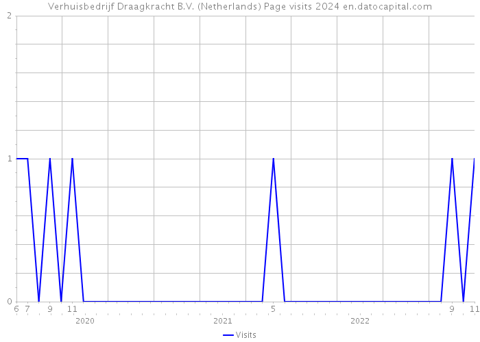 Verhuisbedrijf Draagkracht B.V. (Netherlands) Page visits 2024 