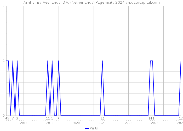 Arnhemse Veehandel B.V. (Netherlands) Page visits 2024 