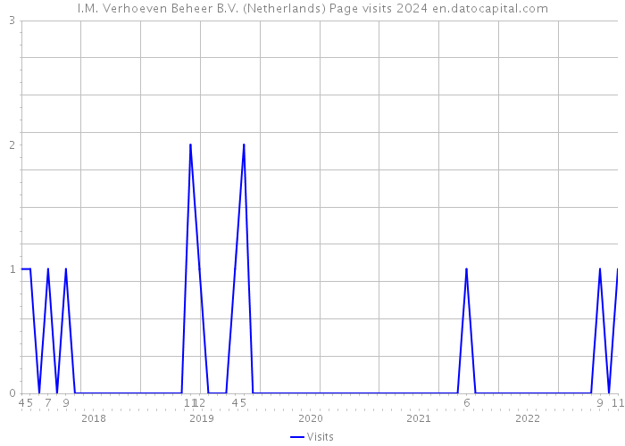 I.M. Verhoeven Beheer B.V. (Netherlands) Page visits 2024 