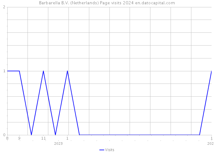Barbarella B.V. (Netherlands) Page visits 2024 
