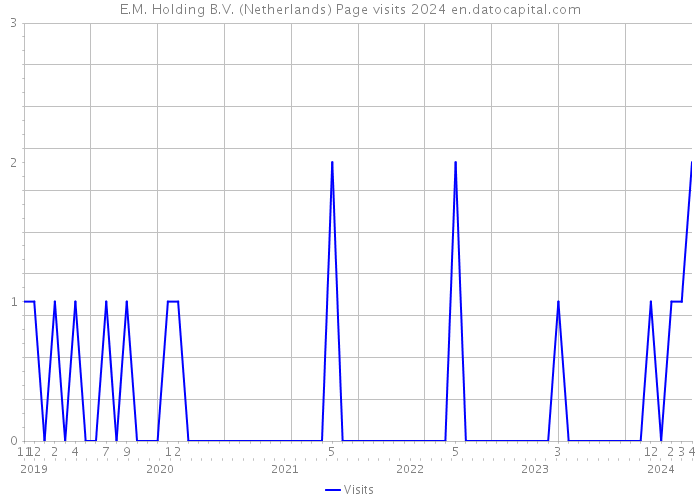 E.M. Holding B.V. (Netherlands) Page visits 2024 