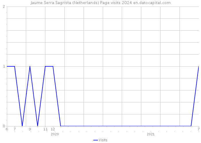 Jaume Serra Sagrista (Netherlands) Page visits 2024 