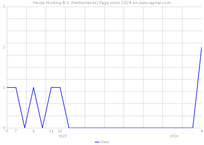 Heida Holding B.V. (Netherlands) Page visits 2024 