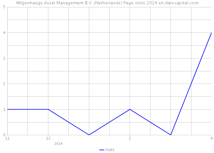 Wilgenhaege Asset Management B.V. (Netherlands) Page visits 2024 