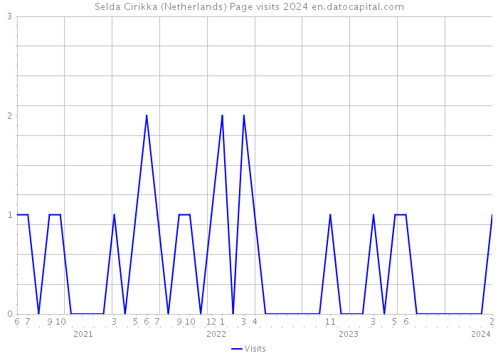 Selda Cirikka (Netherlands) Page visits 2024 