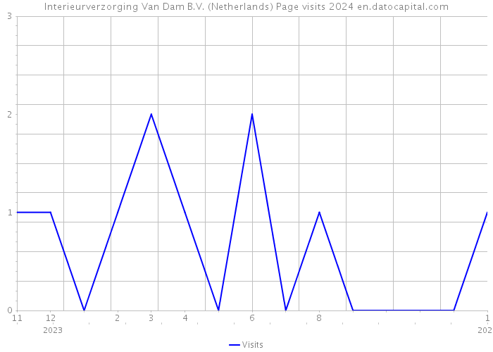 Interieurverzorging Van Dam B.V. (Netherlands) Page visits 2024 
