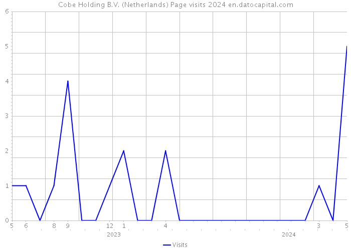 Cobe Holding B.V. (Netherlands) Page visits 2024 