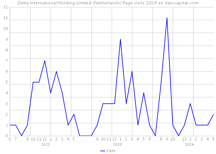 Delta International Holding Limited (Netherlands) Page visits 2024 