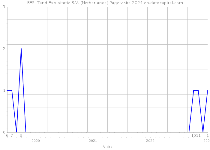 BES-Tand Exploitatie B.V. (Netherlands) Page visits 2024 