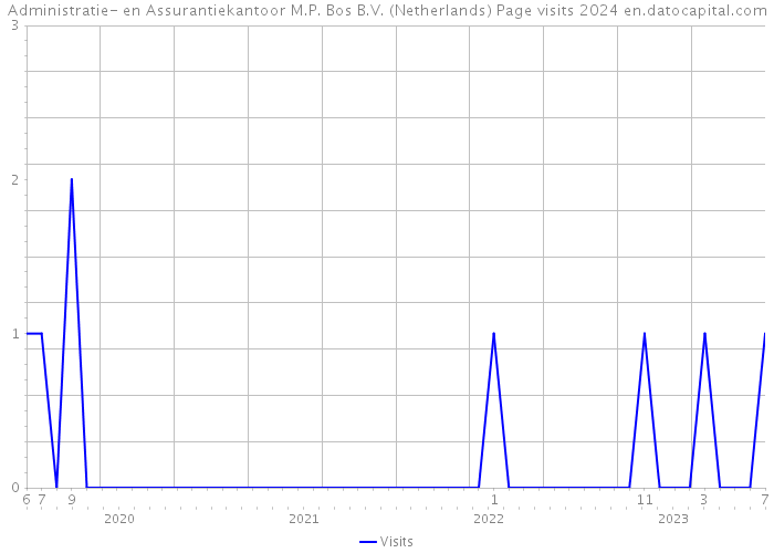 Administratie- en Assurantiekantoor M.P. Bos B.V. (Netherlands) Page visits 2024 