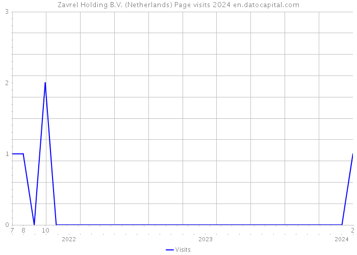 Zavrel Holding B.V. (Netherlands) Page visits 2024 