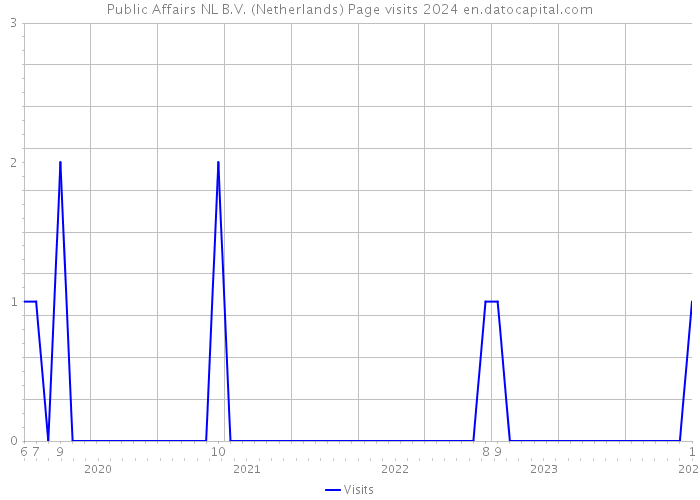 Public Affairs NL B.V. (Netherlands) Page visits 2024 