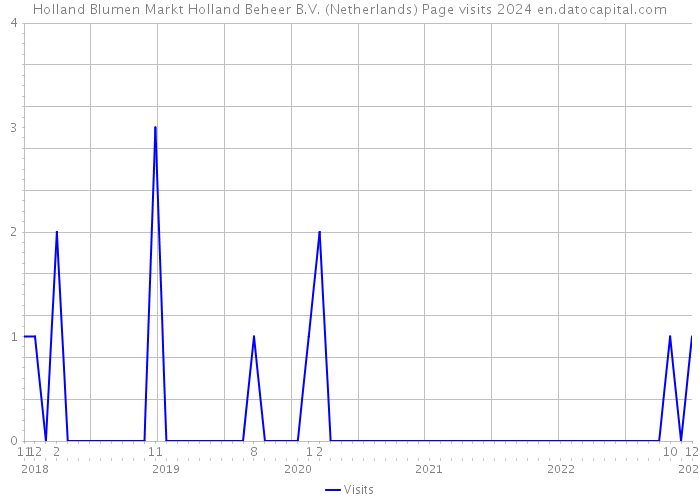 Holland Blumen Markt Holland Beheer B.V. (Netherlands) Page visits 2024 