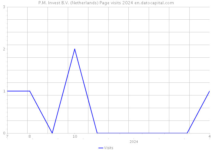 P.M. Invest B.V. (Netherlands) Page visits 2024 