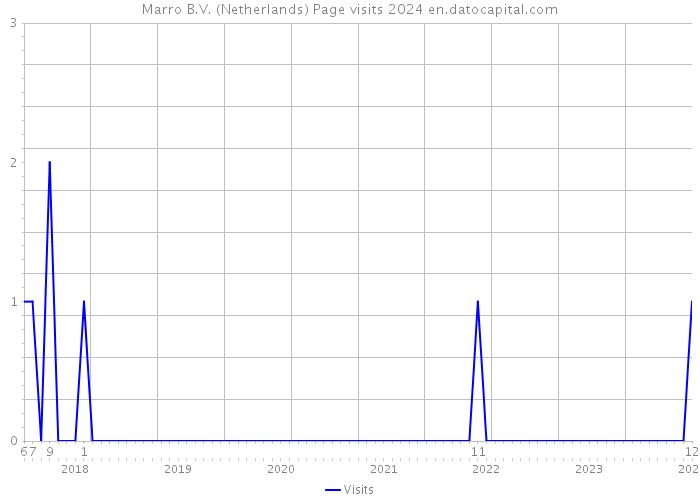 Marro B.V. (Netherlands) Page visits 2024 