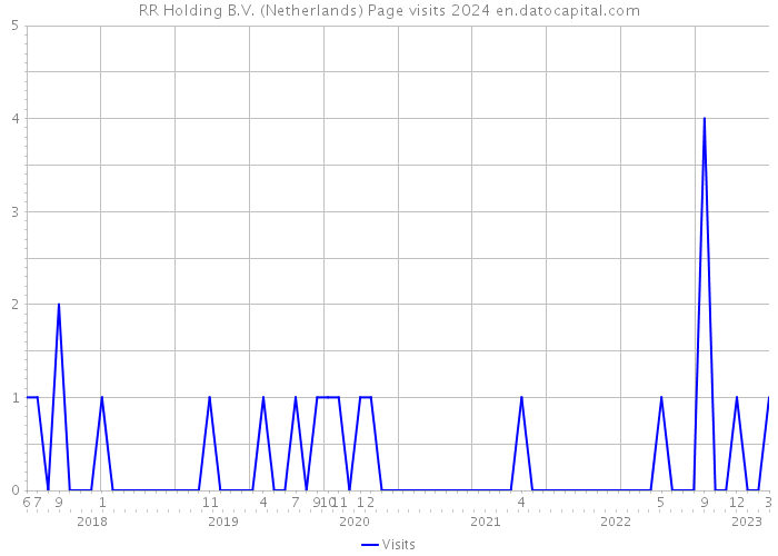 RR Holding B.V. (Netherlands) Page visits 2024 