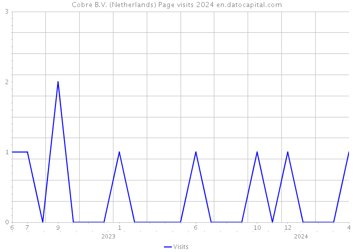 Cobre B.V. (Netherlands) Page visits 2024 
