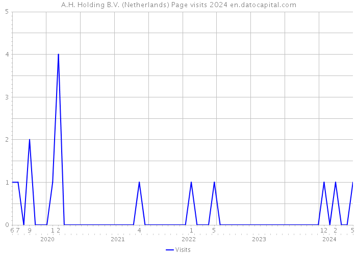 A.H. Holding B.V. (Netherlands) Page visits 2024 