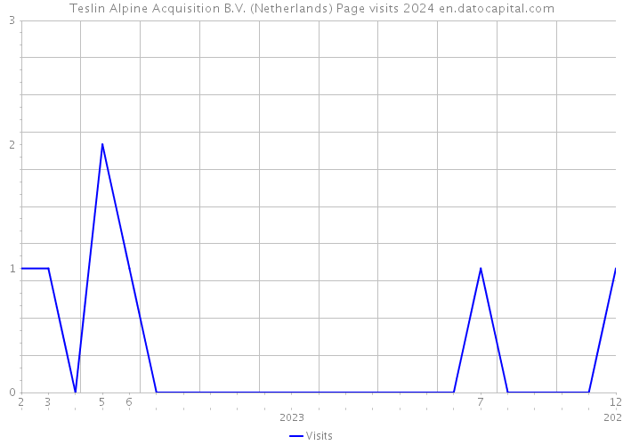 Teslin Alpine Acquisition B.V. (Netherlands) Page visits 2024 