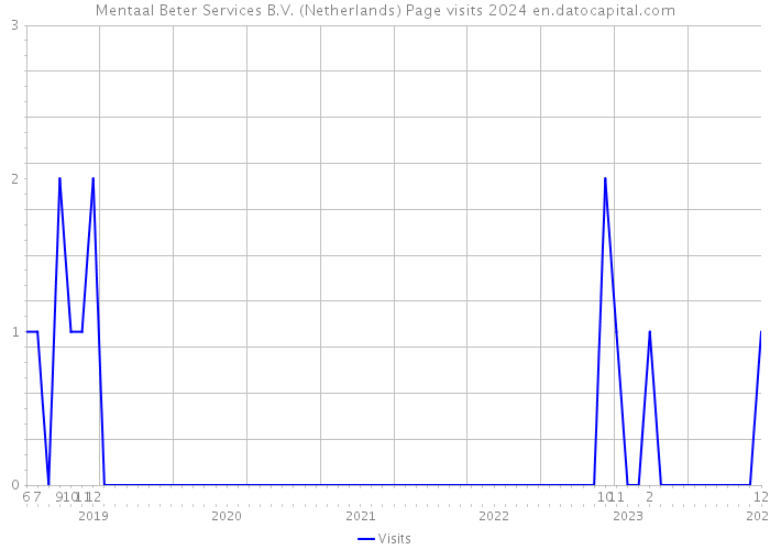 Mentaal Beter Services B.V. (Netherlands) Page visits 2024 